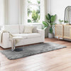 Vidaxl nep schapenvacht tapijt tafalla grijs 80 x 250 cm polyester