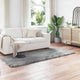 Vidaxl tapijt van imitatie tafalla grijs 80 x 250 cm polyester