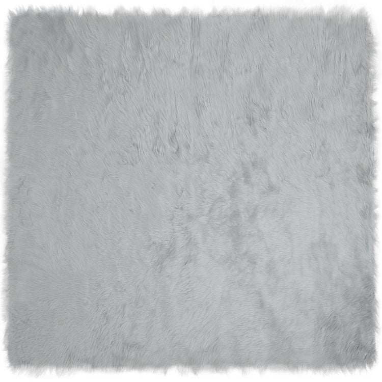 Vidaxl tapijt van imitatie tafalla grijs 240 x 240 cm polyester