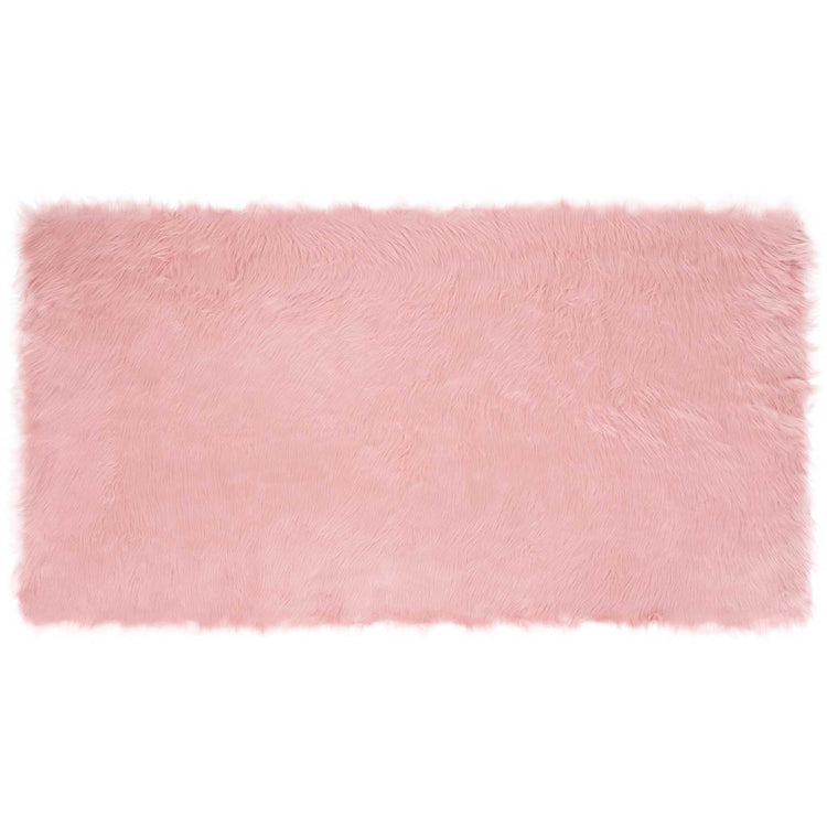 Vidaxl tapijt van imitatie tafalla roze 80 x 150 cm polyester