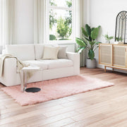 Vidaxl tapijt van imitatie tafalla roze 80 x 200 cm polyester - afbeelding 1