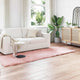 Vidaxl tapijt van imitatie tafalla roze 80 x 250 cm polyester