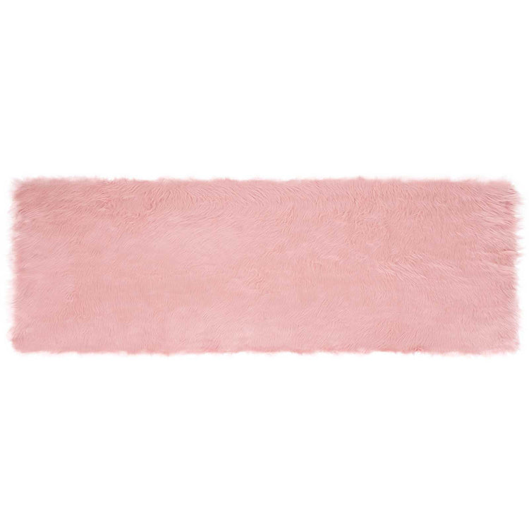 Vidaxl tapijt van imitatie tafalla roze 80 x 250 cm polyester