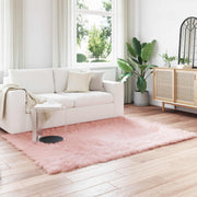 Vidaxl tapijt van imitatie tafalla roze 140 x 200 cm polyester - afbeelding 1