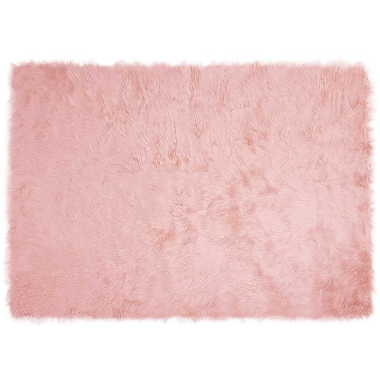 Vidaxl tapijt van imitatie tafalla roze 140 x 200 cm polyester