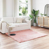 Vidaxl nep schapenvacht tapijt tafalla roze 160 x 160 cm polyester