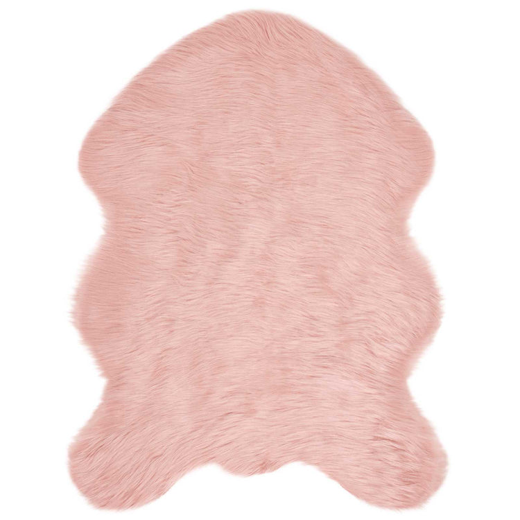 Vidaxl nep schapenvacht tapijt tafalla roze 80 x 120 cm polyester