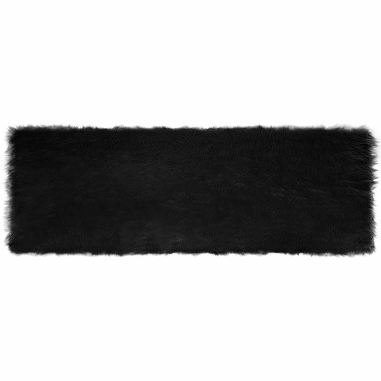 Vidaxl tapijt van imitatie tafalla zwart 80 x 250 cm polyester