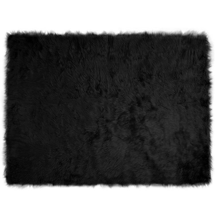 Vidaxl tapijt van imitatie tafalla zwart 160 x 230 cm polyester