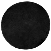 Vidaxl tapijt van imitatie tafalla zwart ø 160 cm polyester - afbeelding 2