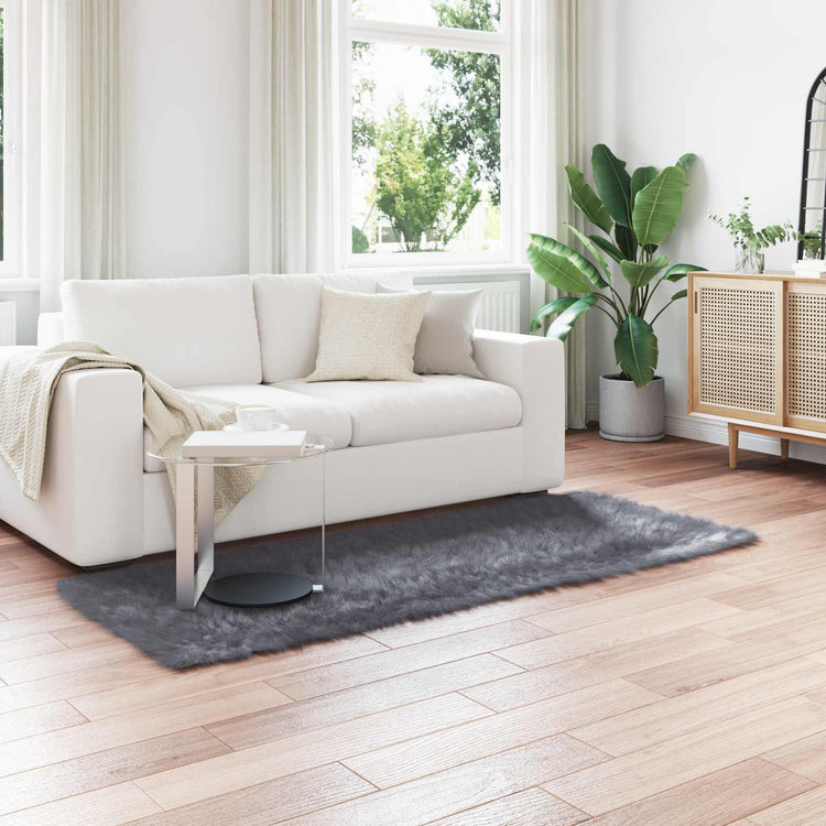 Vidaxl tapijt van imitatie tafalla antracietkleurig 80 x 200 cm