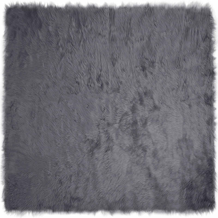 Vidaxl tapijt van imitatie tafalla antracietkleurig 160 x 160 cm