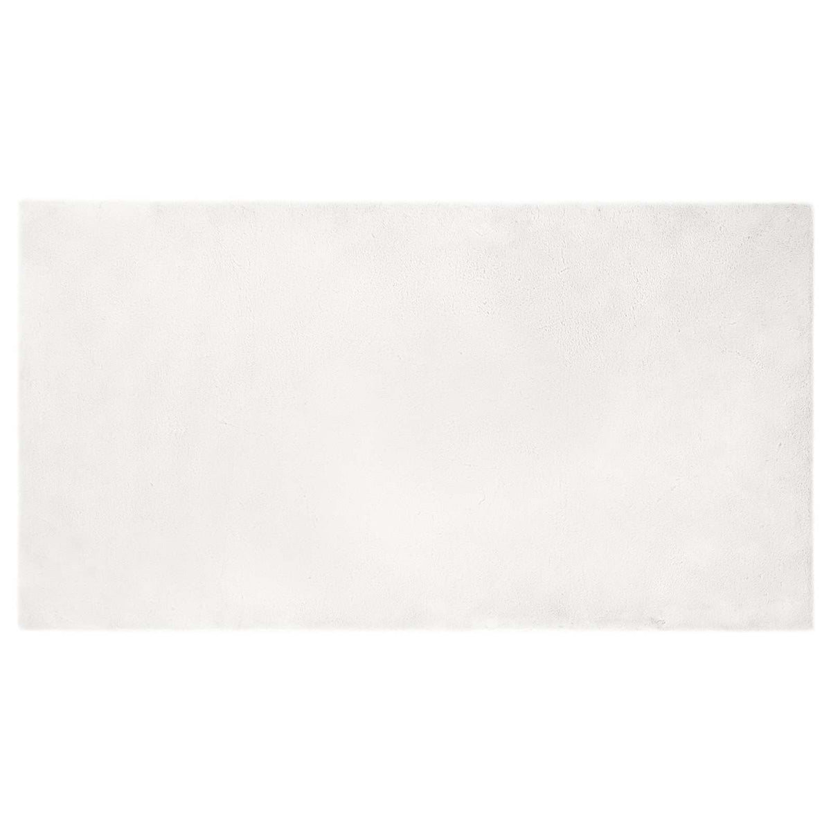 Vidaxl nep konijnenbont tapijt olite wit 60 x 110 cm polyester
