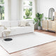 Vidaxl nep konijnenbont tapijt olite wit 200 x 280 cm polyester