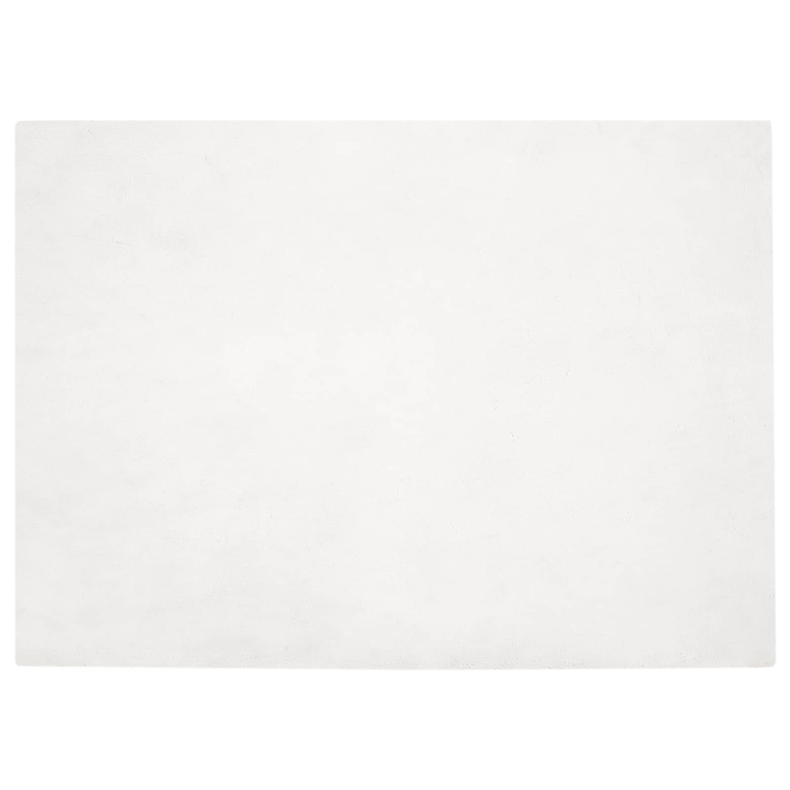 Vidaxl nep konijnenbont tapijt olite wit 200 x 280 cm polyester