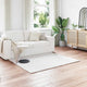 Vidaxl antislip vloerkleed van imitatie konijnenbont olite wit