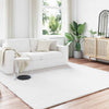 Vidaxl nep konijnenbont tapijt olite wit 240 x 240 cm polyester