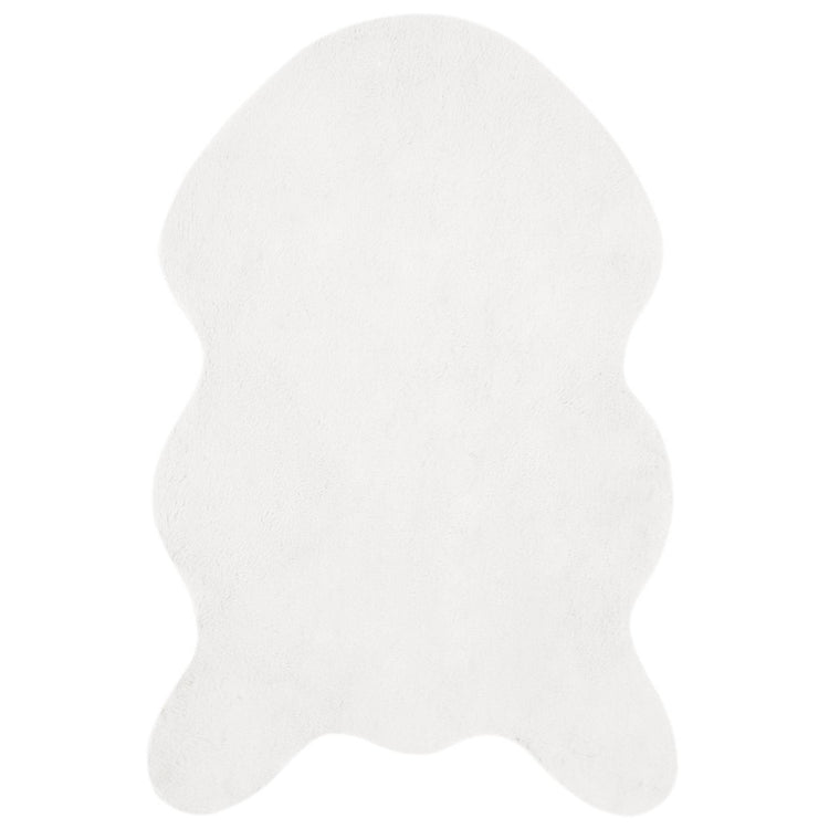 Vidaxl antislip vloerkleed van imitatie konijnenbont olite wit