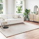 Vidaxl antislip vloerkleed van imitatie konijnenbont olite beige