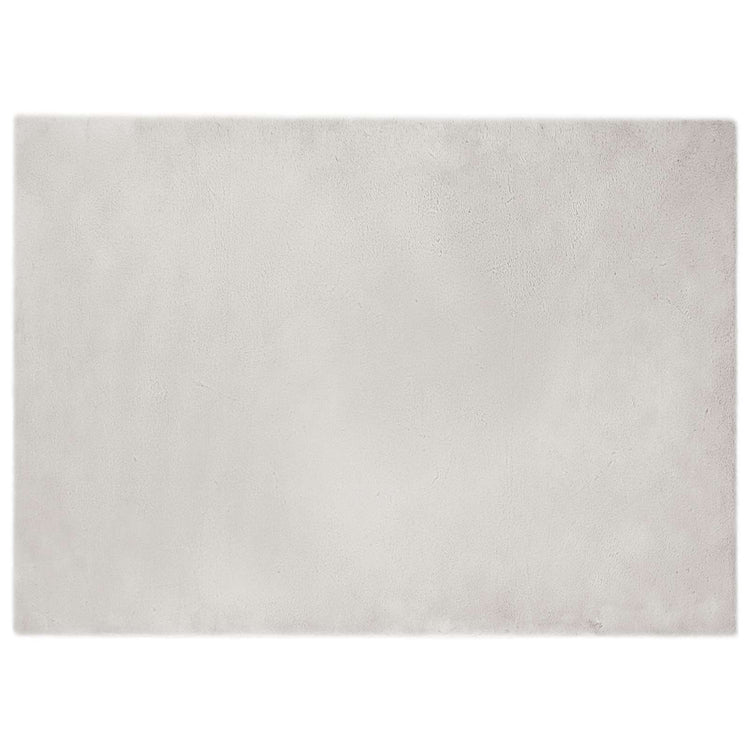 Vidaxl antislip vloerkleed van imitatie konijnenbont olite beige