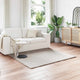Vidaxl antislip vloerkleed van imitatie konijnenbont olite beige