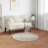 Vidaxl nep konijnenbont tapijt olite beige ø 100 cm polyester