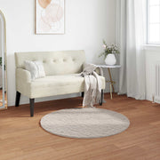 Vidaxl antislip vloerkleed van imitatie konijnenbont olite beige - afbeelding 1