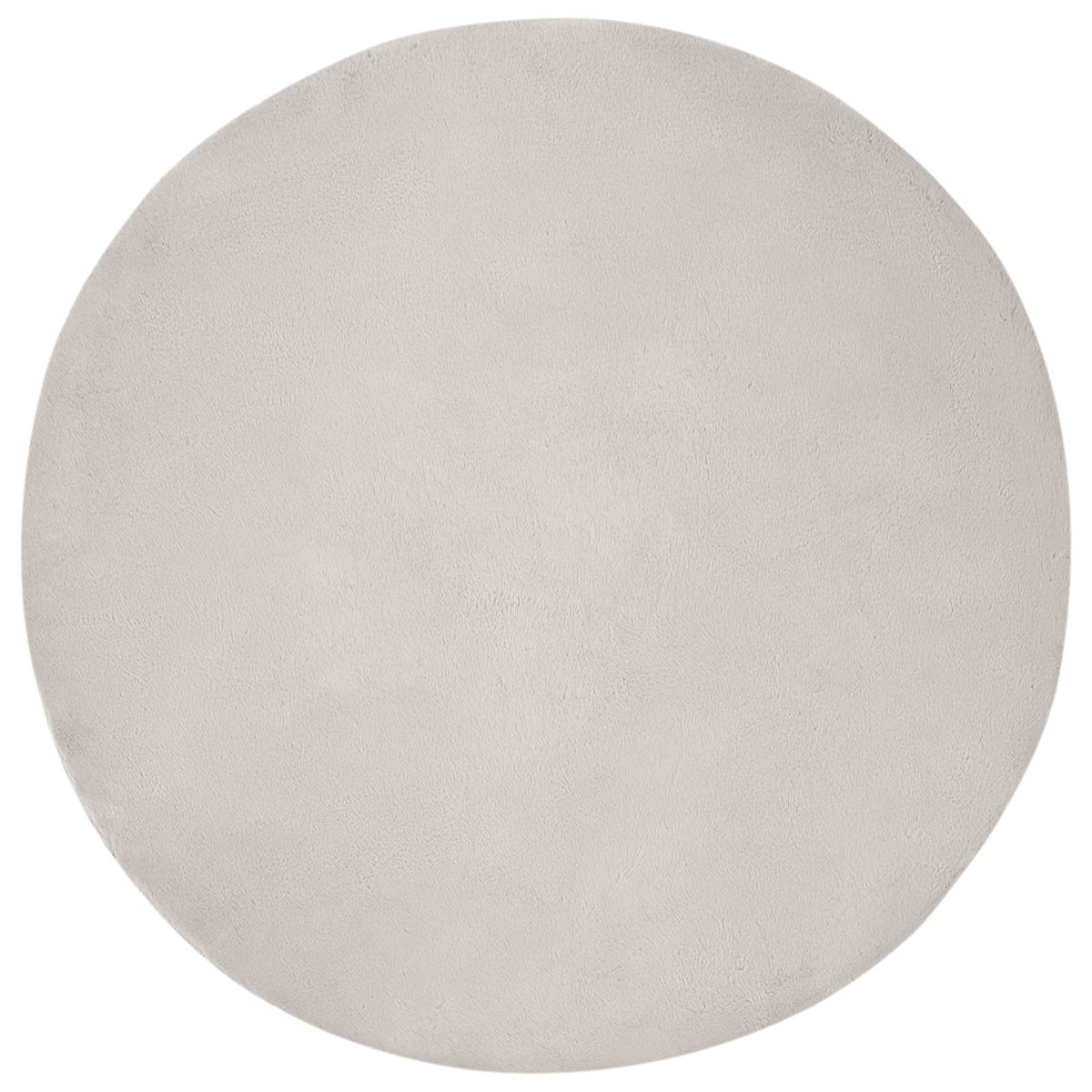 Vidaxl nep konijnenbont tapijt olite beige ø 160 cm polyester