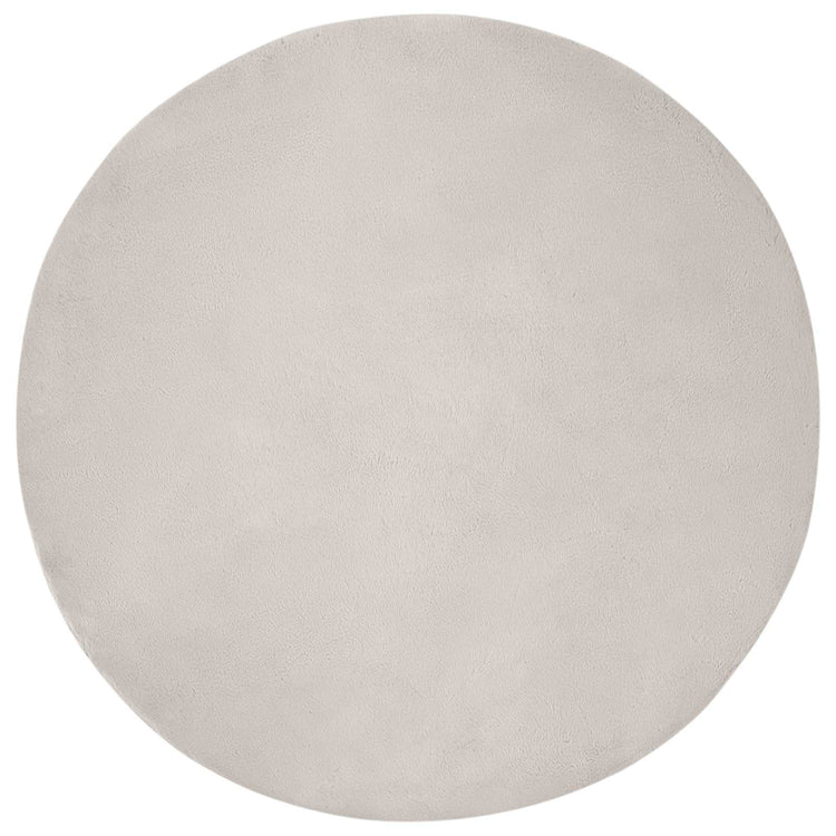 Vidaxl antislip vloerkleed van imitatie konijnenbont olite beige