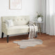 Vidaxl antislip vloerkleed van imitatie konijnenbont olite beige