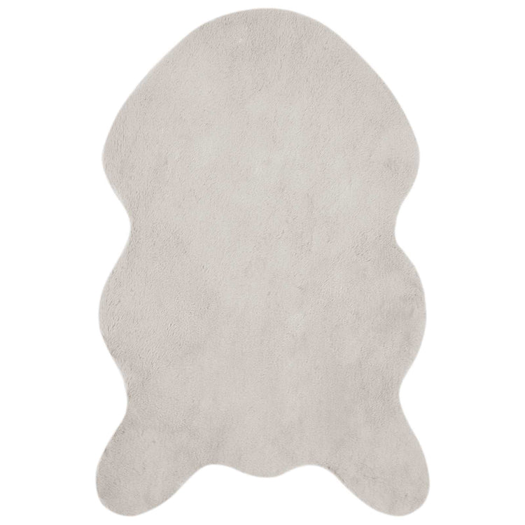 Vidaxl antislip vloerkleed van imitatie konijnenbont olite beige