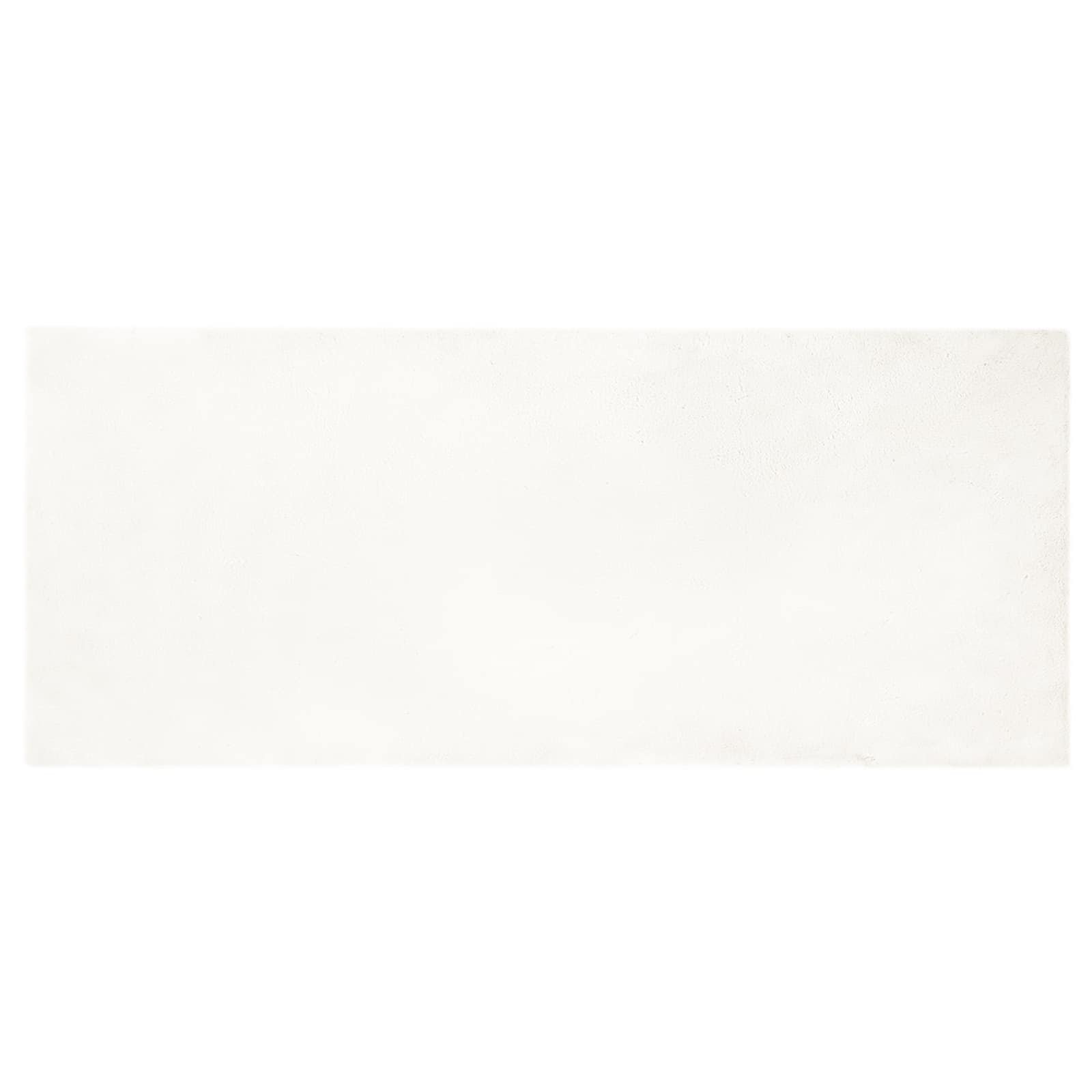 Vidaxl nep konijnenbont tapijt olite crème 80 x 200 cm polyester