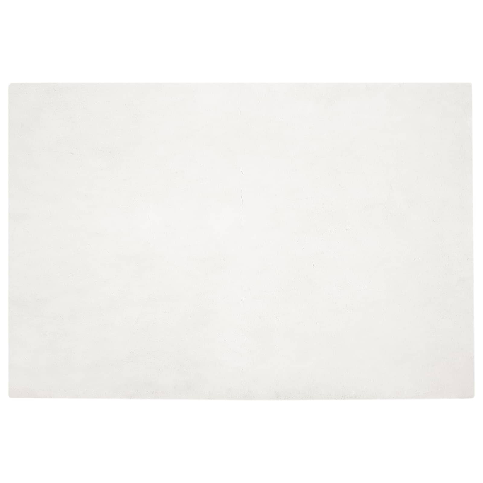 Vidaxl nep konijnenbont tapijt olite crème 140 x 200 cm polyester