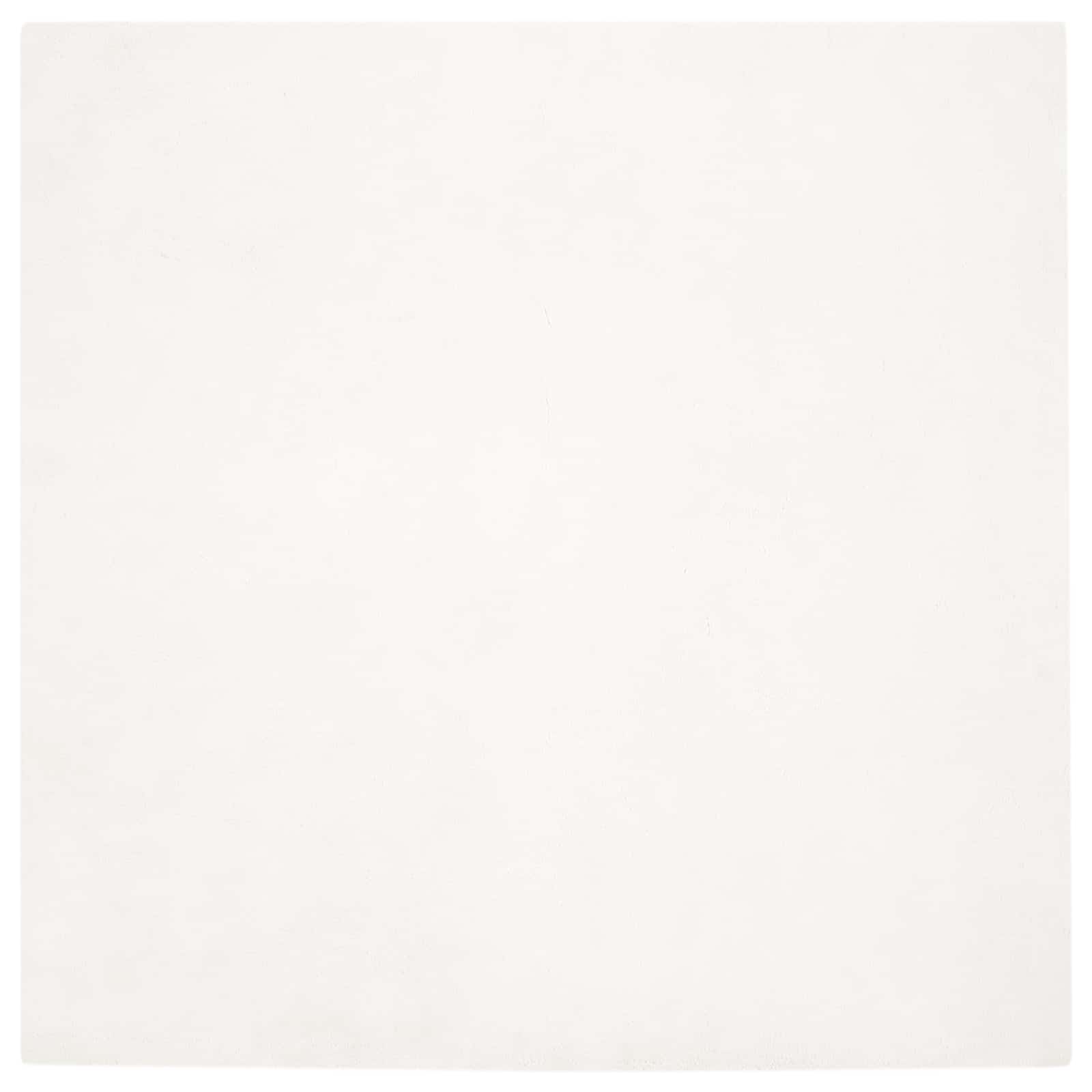 Vidaxl nep konijnenbont tapijt olite crème 200 x 200 cm polyester