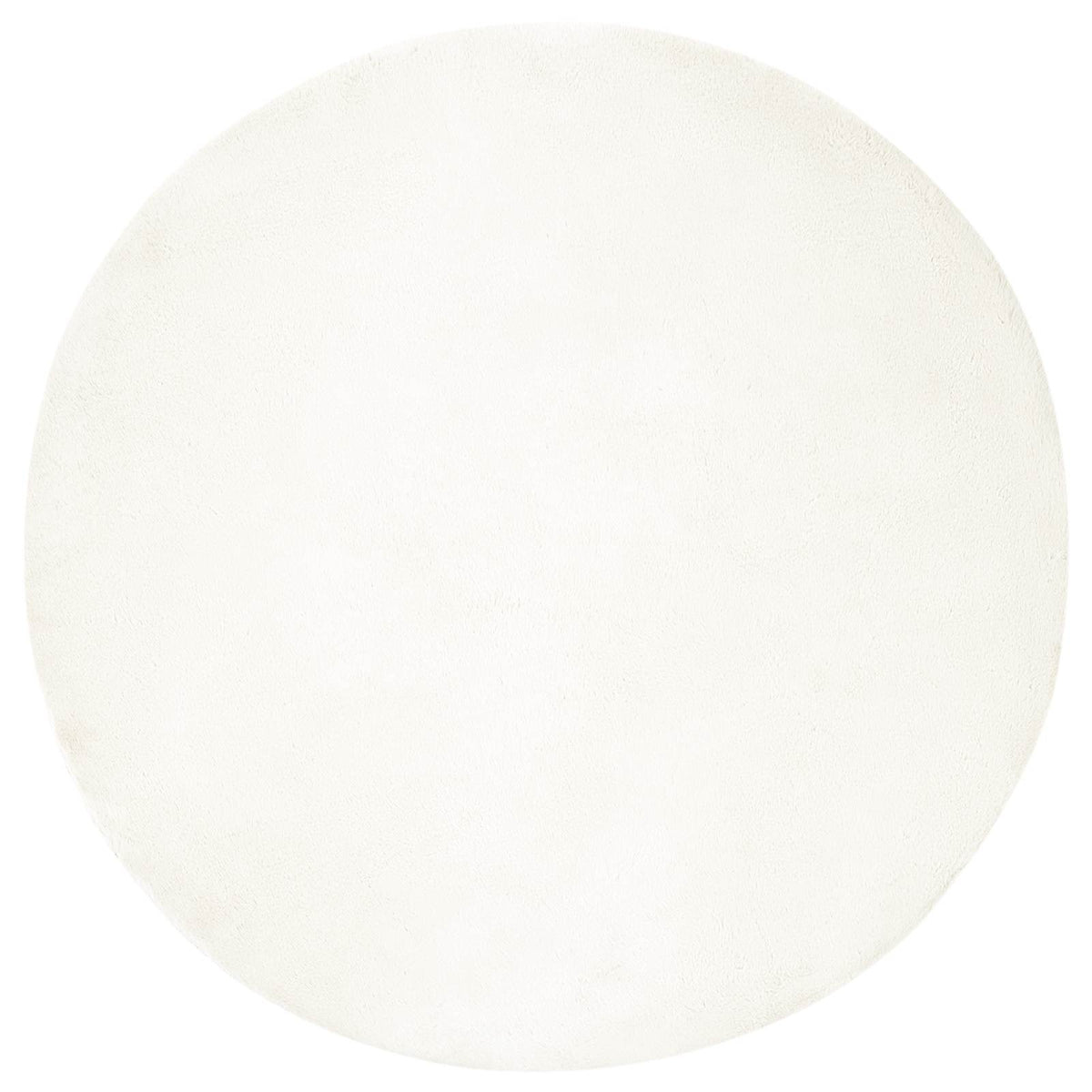 Vidaxl nep konijnenbont tapijt olite crème ø 80 cm polyester