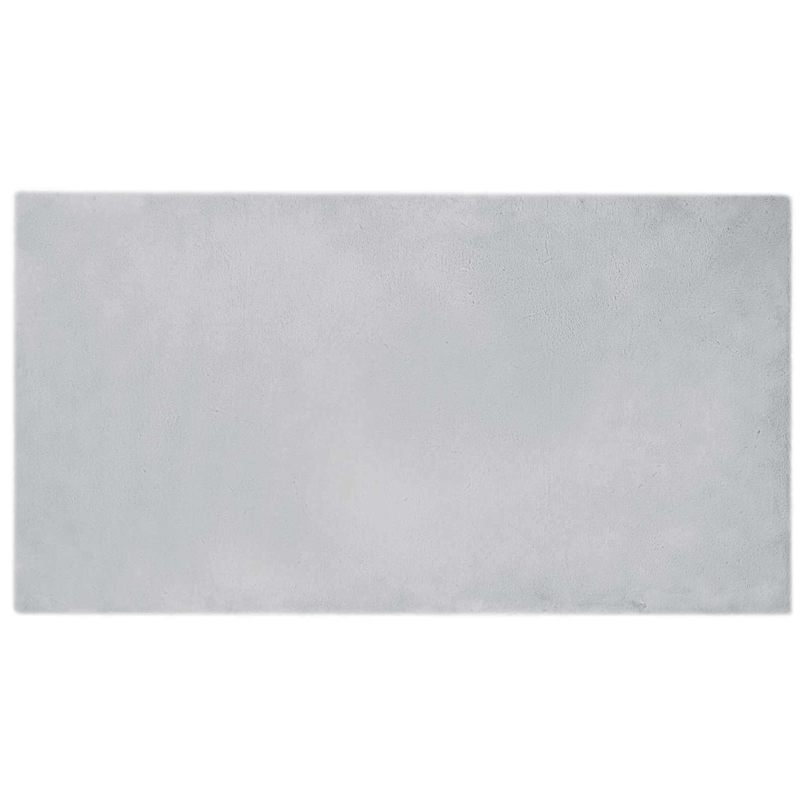 Vidaxl nep konijnenbont tapijt olite grijs 60 x 110 cm polyester