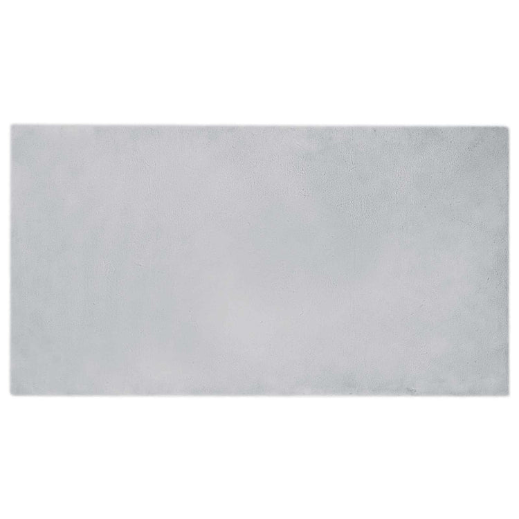 Vidaxl antislip vloerkleed van imitatie konijnenbont olite grijs