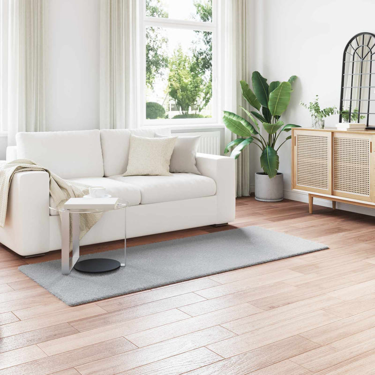 Vidaxl antislip vloerkleed van imitatie konijnenbont olite grijs