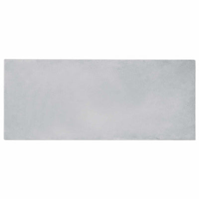 Vidaxl nep konijnenbont tapijt olite grijs 80 x 200 cm polyester