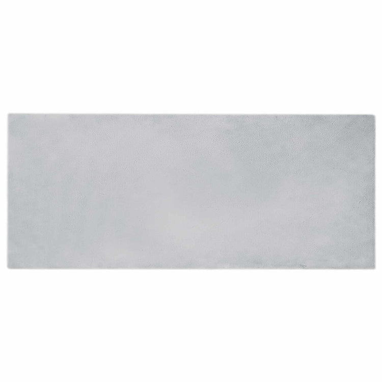 Vidaxl antislip vloerkleed van imitatie konijnenbont olite grijs