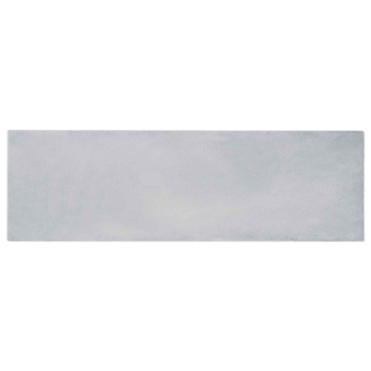 Vidaxl antislip vloerkleed van imitatie konijnenbont olite grijs