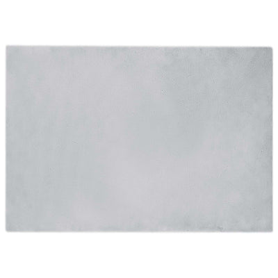 Vidaxl nep konijnenbont tapijt olite grijs 140 x 200 cm polyester