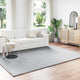 Vidaxl nep konijnenbont tapijt olite grijs 200 x 280 cm polyester