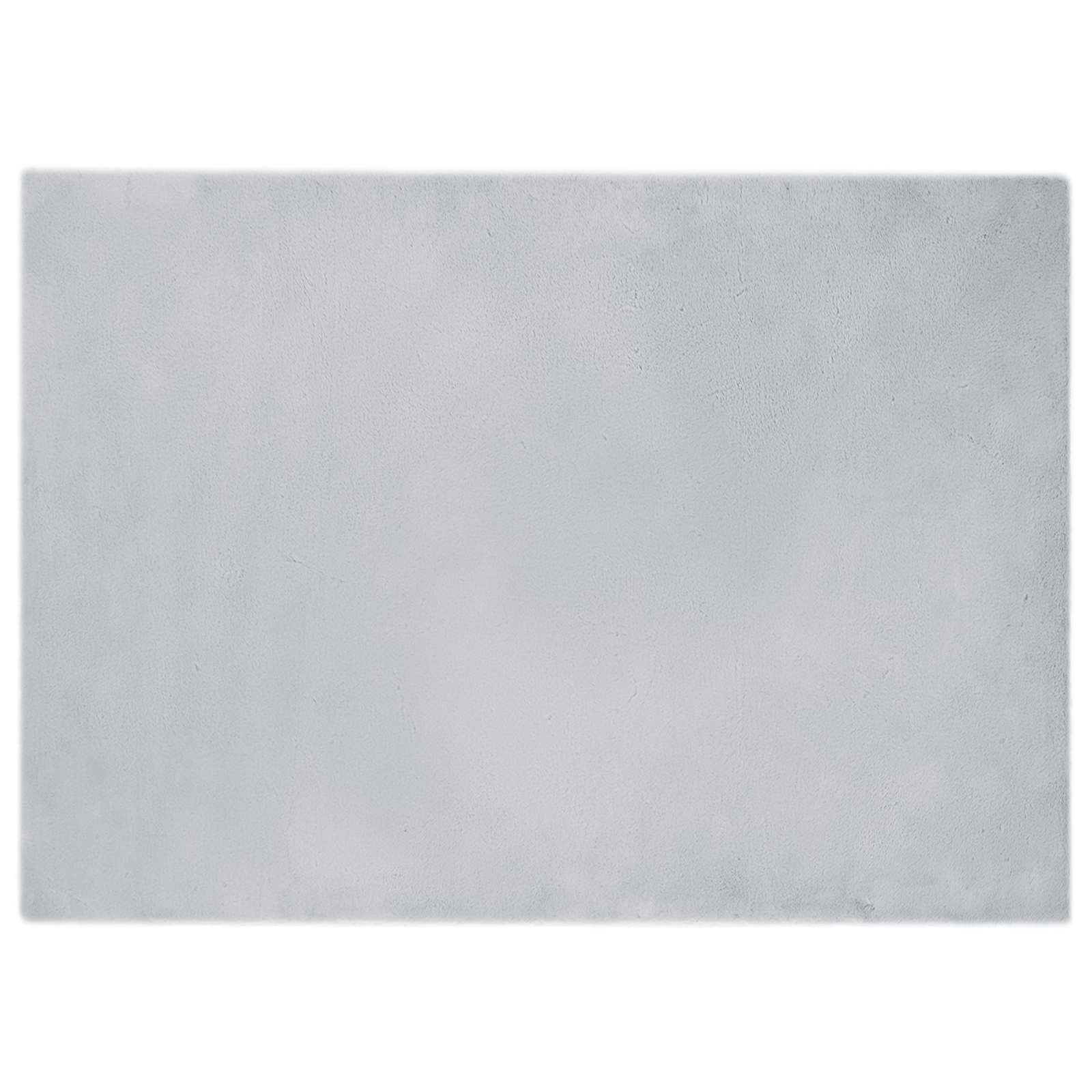 Vidaxl nep konijnenbont tapijt olite grijs 240 x 340 cm polyester