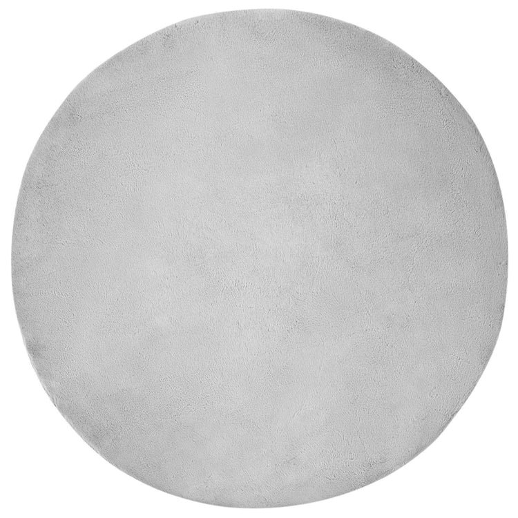 Vidaxl antislip vloerkleed van imitatie konijnenbont olite grijs