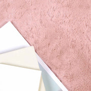 Vidaxl antislip vloerkleed van imitatie konijnenbont olite roze - afbeelding 3