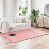Vidaxl nep konijnenbont tapijt olite roze 120 x 170 cm polyester