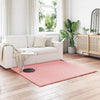 Vidaxl nep konijnenbont tapijt olite roze 160 x 160 cm polyester