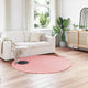 Vidaxl antislip vloerkleed van imitatie konijnenbont olite roze
