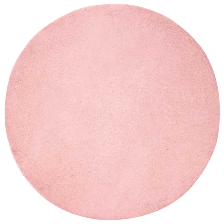 Vidaxl antislip vloerkleed van imitatie konijnenbont olite roze
